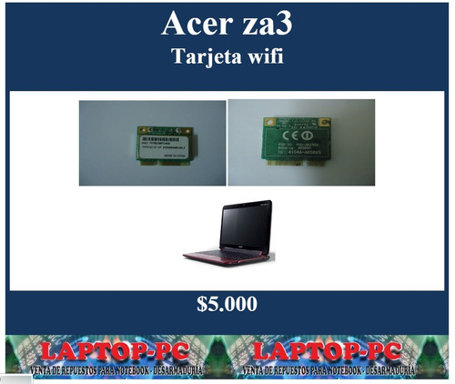 Tarjeta Wifi  Acer Za3