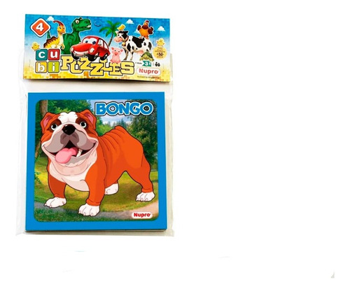 Cubi Puzzle Perritos X4 Pzs