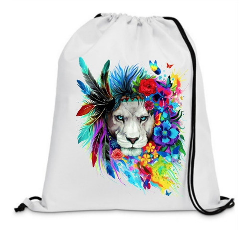 Tula Personalizada El Rey De La Selva Leon  Medidas 40x30 Cm