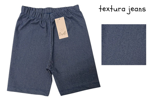 Kit 5 Bermuda Shorts Jeans Cotton Infantil Menina Tam 1 A 16