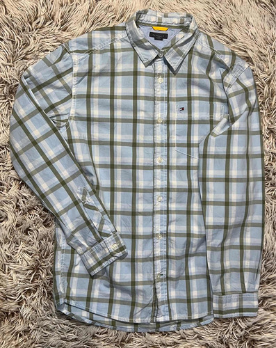 Camisa De Cuadros Tommy Hilfiger Manga Larga Niño L 16/18