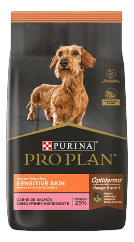 Paquete Pro Plan Piel Sensible Raza Pequeña 3kg + 4 Pouches