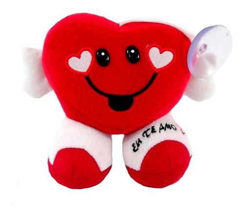 Almofada Decorativa De Pelúcia Formato Coração Com Mãos Love Cor Vermelho e Branco F1719