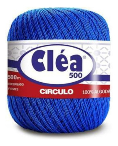 Linha Crochê Cléa 500 Circulo Novelo 500m 75,6g (151 Tex) Cor Royal - 2314