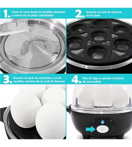 cocedor de huevos,Capacidad para 7 huevos Cocina eléctrica para