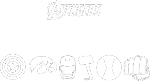 Sticker Decorativo Para Notebook Diseño Avengers