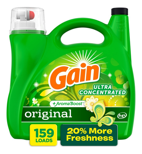 Gain Ultra Concentrado + Aroma Detergente 6.15l