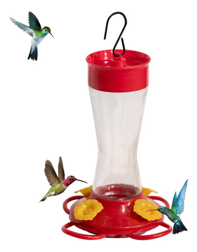 Comedero Para Pájaros De Plástico Con 4 Abejas Y Flores Amar