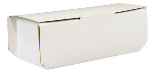 50 Caja Para Comida Armable De 19x8x7 Hot Dog Alitas Papas Color Blanco