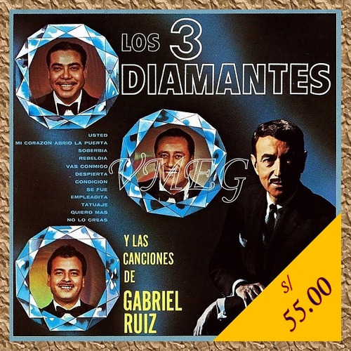 Vmeg Cd Los Tres Diamantes - Y Las Canciones De Gabriel Ruíz