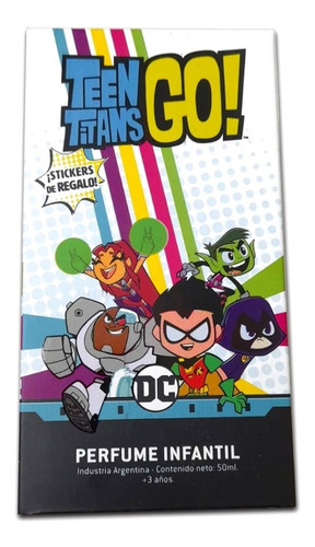 Teen Titans Go! Perfume Infantil 50ml Stikers De Regalo