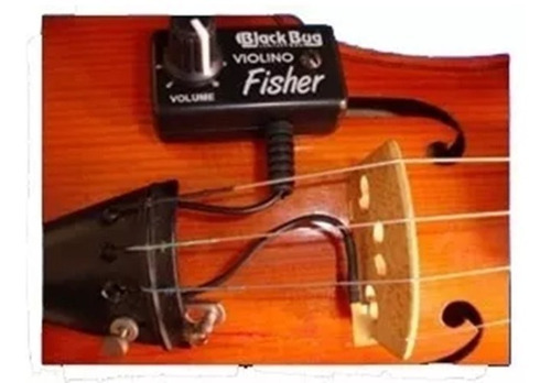 Kit Captador Para Violino E Viola Com Volume Bbf Black Bug