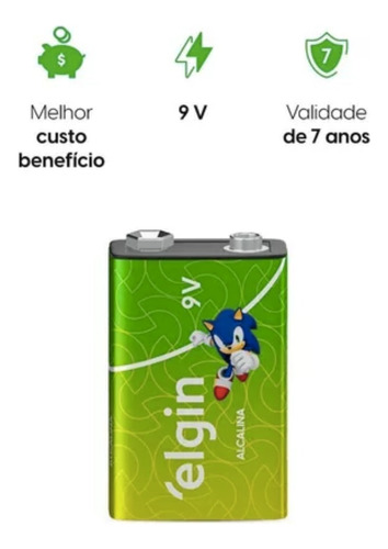 Kit 10 Cartelas Baterias 9v Alcalina Ht01 82158 Brinquedos