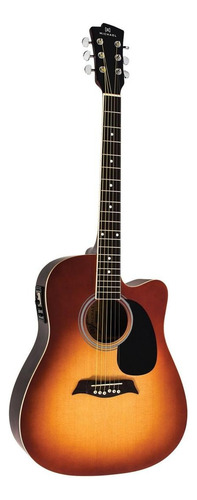 Violão acústico Michael Electra VM919DTC para destros sunburst satin
