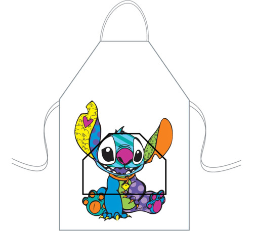 Delantal Cocina Mediano Para Niños Mini Chef Personalizado Stich 15 Personalizado