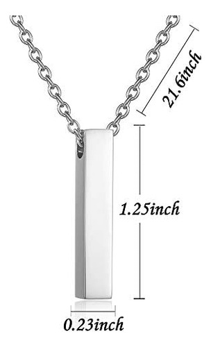 Gisunye Collar De Urna De Cremación Para Cenizas Colgante En