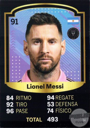 Cartas Estrellas Del Futbol 2023 - #34 Lionel Messi 