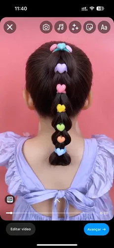 Removedor De Elástico E 160 Itens Para Penteado Infantil