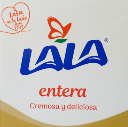 6pz Leche Lala Entera De 1lt Paquete De 6 - Sm