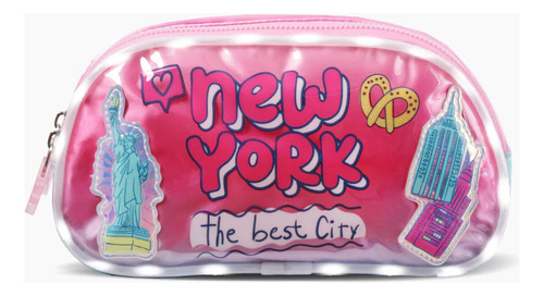 Footy Cartuchera I Love Con Luz Led F63012 Color Rosa- New York