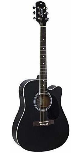 Imagem 2 de 3 de Violão Eletroacústico Dreadnought Aço Gdc-1 Ceq Satin Black