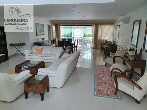 Casa Com 6 Dormitórios À Venda, 460 M² Por R$ 3.000.000 - Acapulco - Guarujá/sp - Ca0584