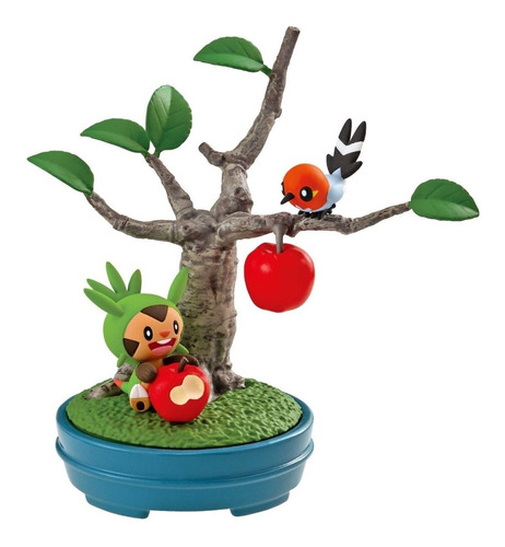 Pokemon Figura Pocket Bonsai Chespin & Fletchling Rement