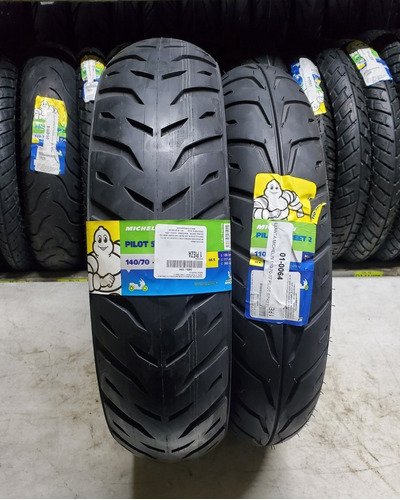 Par De Pneu Pilot Street 2 140/70-17 + 110/70-17 Michelin