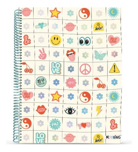 Cuaderno Universitario A4 Garden Flores 80 Hojas Mooving 