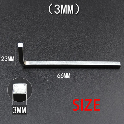 Chave De Fenda De Quatro Lados Multifuncional, 3mm