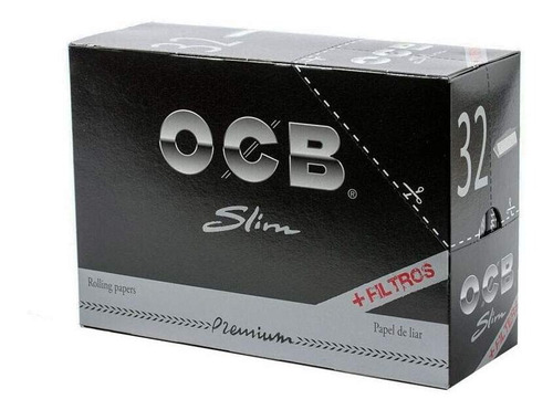 Seda Ocb Premium Slim King Size Com Filtro Caixa Com 32