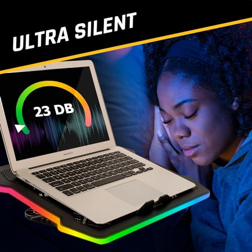 Almohadilla De Enfriamiento Para Computadora Portatil Rgb Co