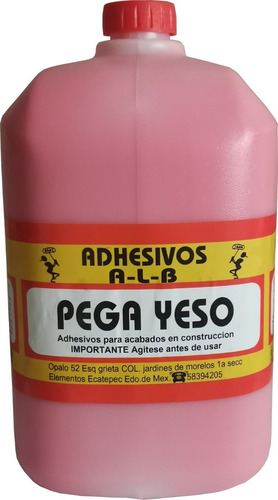 Pega Yeso , Galon De 4 Litros