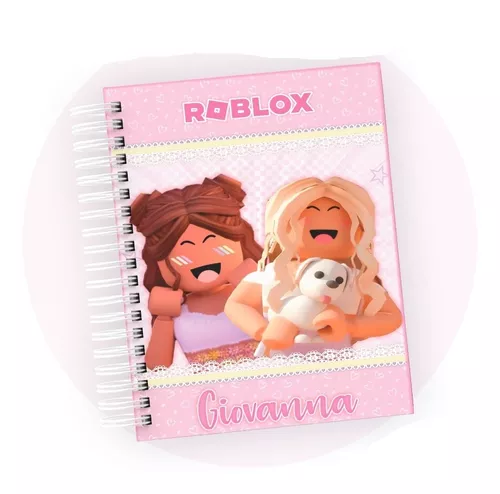 Caderno Escolar A5 Personalizado 96fls - Roblox Menina