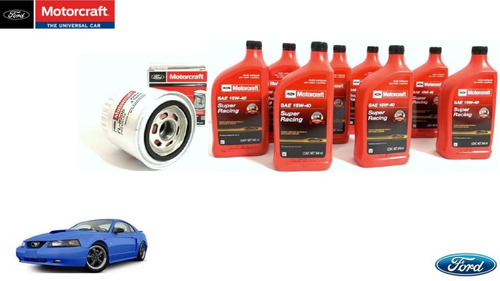 Kit Aceite 15w40 Ford Mustang 2001 Motorcraft Original