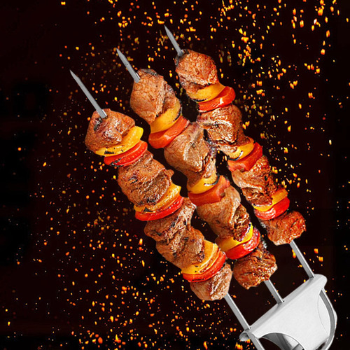 Para Barbacoa De 3 Puntas Con Barra De Empuje, Utensilios De