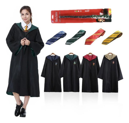 Bata Mágica De Harry Potter Para Cosplay De Halloween