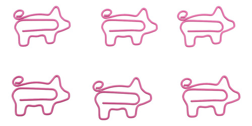 Clipes De Papel Em Forma De Porco, 100 Unidades, Previnem O