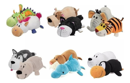 Muñeco Flipazoo Reversible Peluche Chico