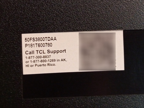 Imagen 4 de 10 de Tv Roku Tcl 50 PuLG 50fs3800 Nuevo Pantalla Partida