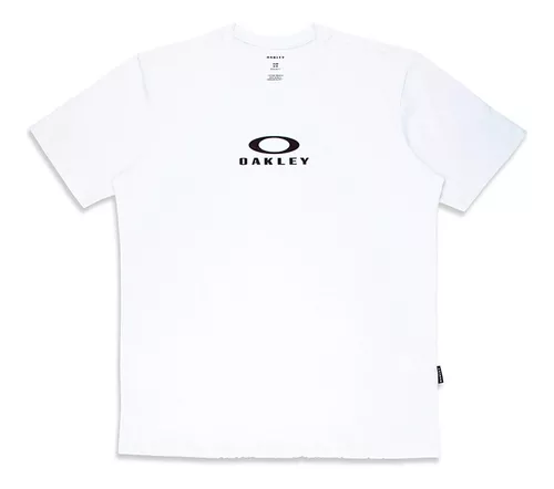 Camiseta Masculina Oakley Bark New Tee Branca Original