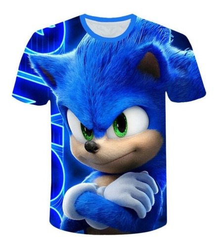 Niños Niños Juego Sonic El Erizo Camiseta 3d Blusa Tops