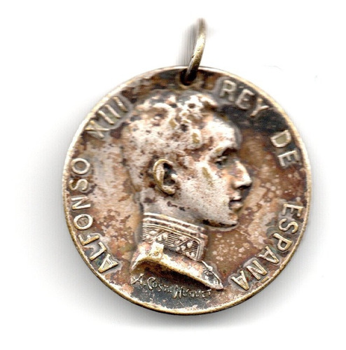 Medalla Alfonso Xiii Rey De España Costa Huguet Buenos Aires