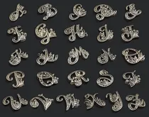 Comprar Vectores 3d Abecedario Multicapa Corte Láser Cnc Dxf Ai H007