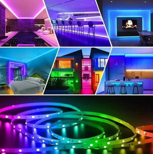 Tira Led Rgb 2835 Bluetooth Luces Led 5m Controlada Por App