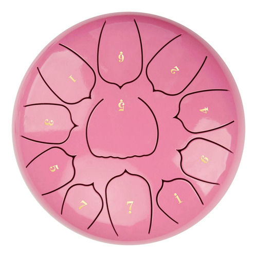 Tambor Handpan De 6 Pulgadas, Lengüeta De Acero, 11 Notas, M