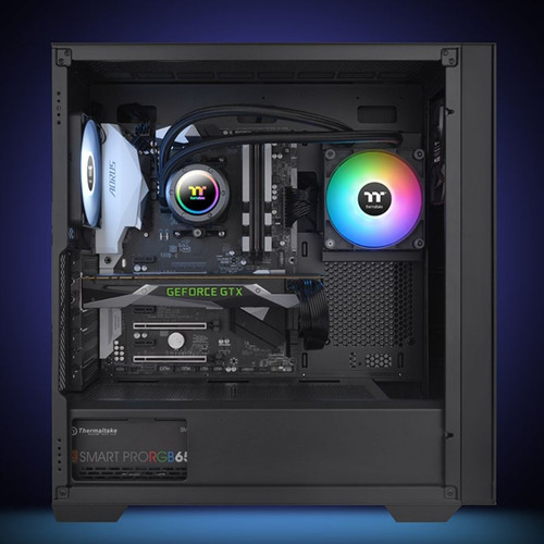 Cooler Cpu Watercooler Thermaltake Th120 V2 Aio Argb Negro 9 Led Rgb
