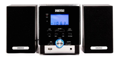 Minicomponente Daewoo DMW-8021 negro y plateado - 220V
