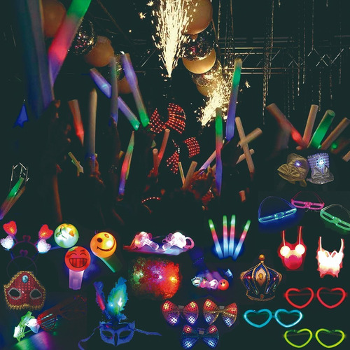 Imagen 9 de 10 de Combo Cotillon Sin Neon 50pers Premium Oferta!! Luminoso Led