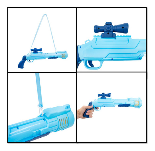 Brinquedo Lanca Bolha De Sabao Automatica Arma Com Refil